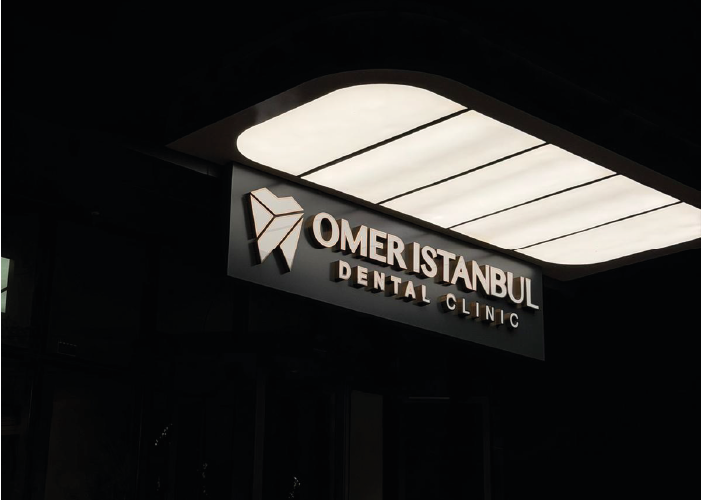 Omer Istanbul Dental Clinic Kurumsal Tabela ve İç Mekân Işıklandırması